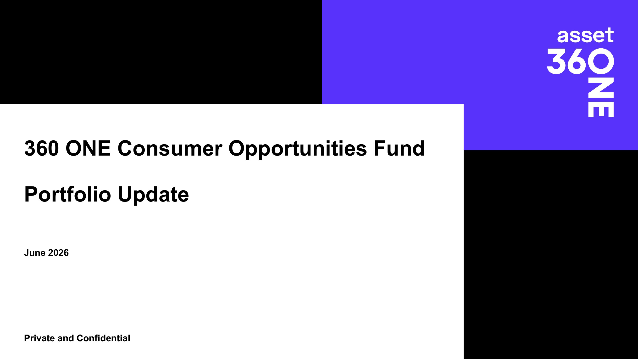 Blurred preview of the 360 ONE Consumer Opportunities Fund fact sheet